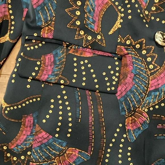 House of Harlow 1960 Double breasted silky woman’s blazer - Picture 3 of 9